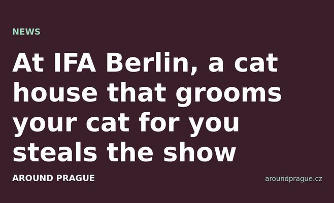 At IFA Berlin, a cat house that grooms your cat for you steals the show