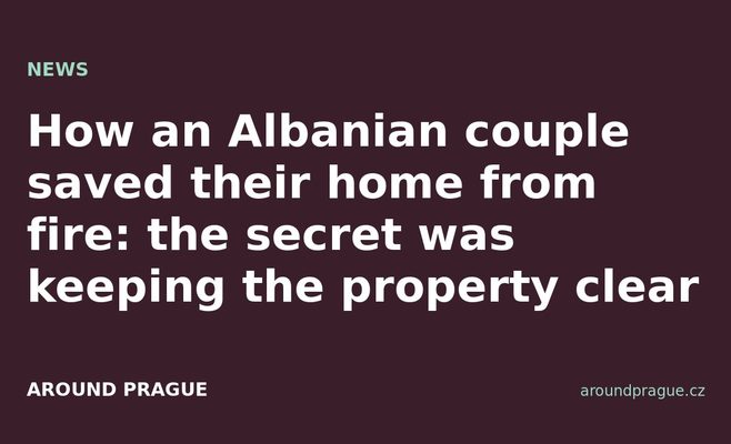 How an Albanian couple saved their home from fire: the secret was keeping the property clear