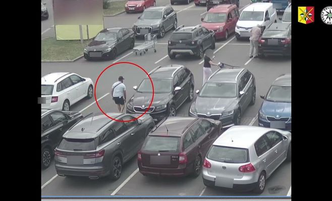 Полиция Чехии ищет мужчину, укравшего кошелёк из машины