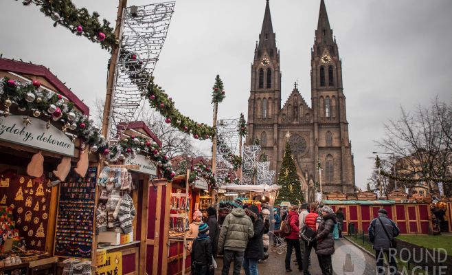 Рождественские рынки на площади Мира