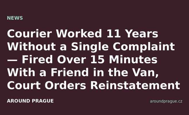 Courier Worked 11 Years Without a Single Complaint — Fired Over 15 Minutes With a Friend in the Van, Court Orders Reinstatement