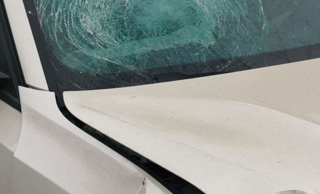 BMW convertible flies into ditch near Přerov, driver airlifted by helicopter