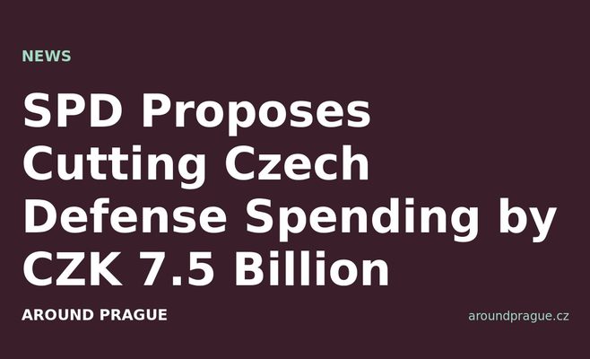 SPD Proposes Cutting Czech Defense Spending by CZK 7.5 Billion