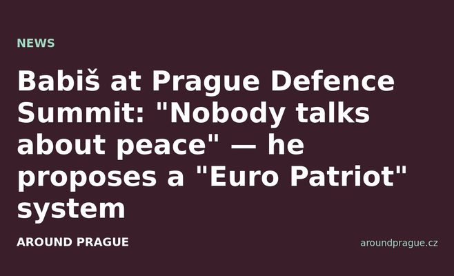 Babiš at Prague Defence Summit: 