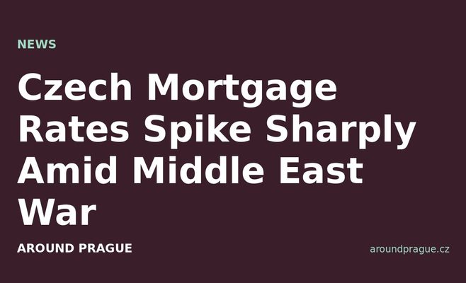 Czech Mortgage Rates Spike Sharply Amid Middle East War