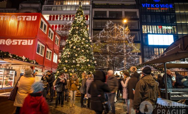 Рождественские рынки на Вацлавской площади