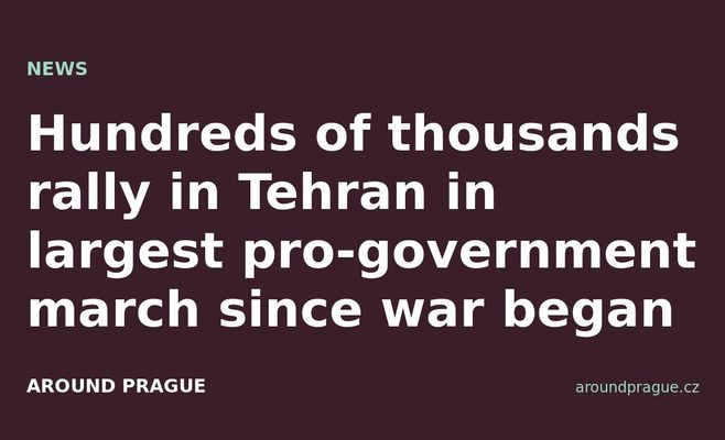 Hundreds of thousands rally in Tehran in largest pro-government march since war began