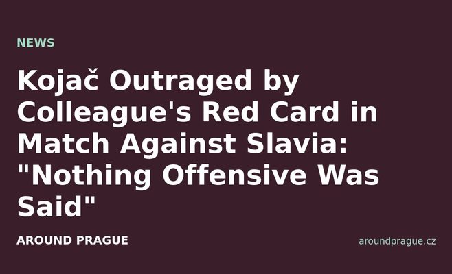 Kojač Outraged by Colleague's Red Card in Match Against Slavia: 
