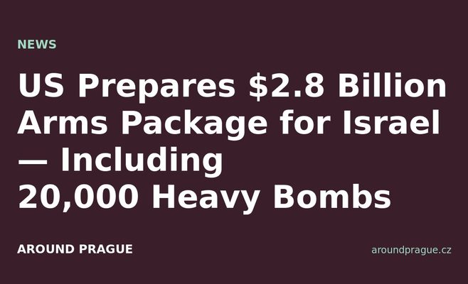 US Prepares $2.8 Billion Arms Package for Israel — Including 20,000 Heavy Bombs