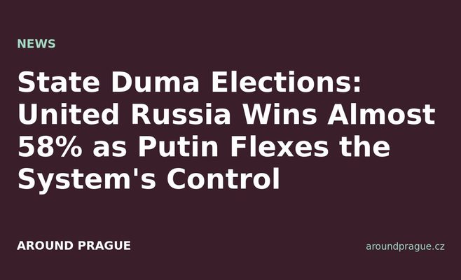 State Duma Elections: United Russia Wins Almost 58% as Putin Flexes the System's Control