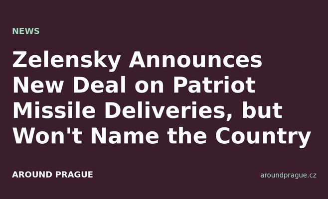 Zelensky Announces New Deal on Patriot Missile Deliveries, but Won't Name the Country