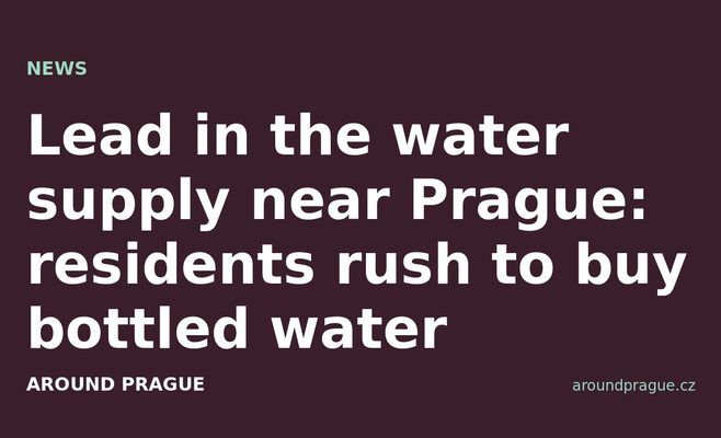 Lead in the water supply near Prague: residents rush to buy bottled water