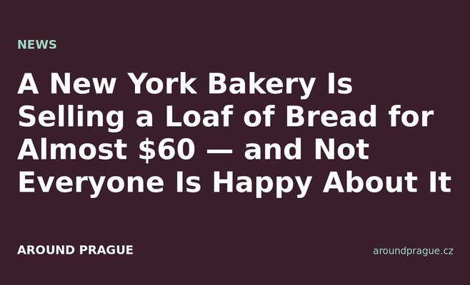 A New York Bakery Is Selling a Loaf of Bread for Almost $60 — and Not Everyone Is Happy About It