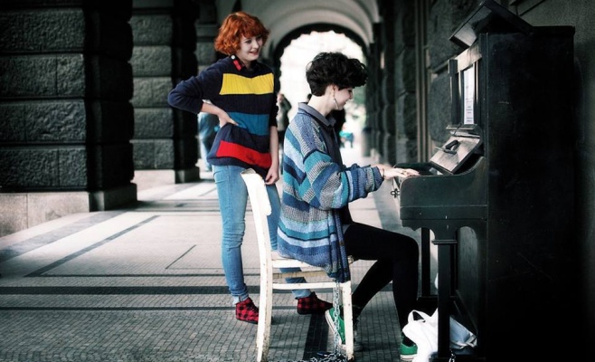 Пианино на улице