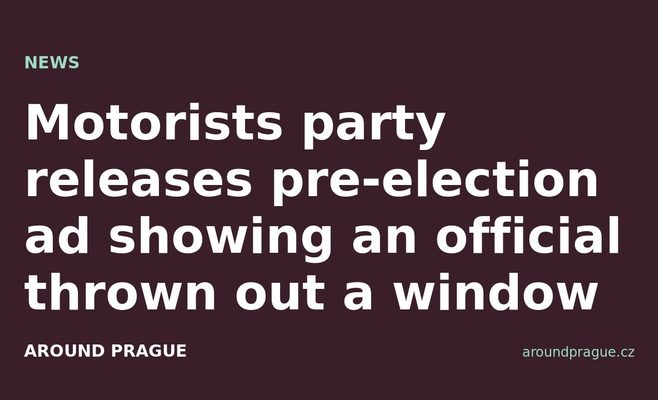 Motorists party releases pre-election ad showing an official thrown out a window