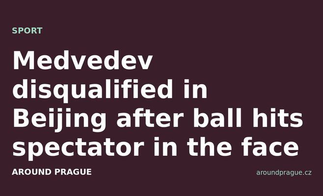 Medvedev disqualified in Beijing after ball hits spectator in the face