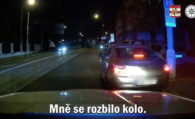 В Брно шумное колесо выдало пьяного водителя: 1,5 промилле и наркотики