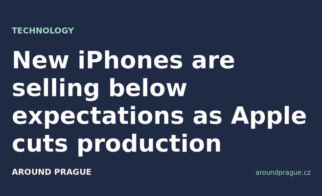 New iPhones are selling below expectations as Apple cuts production