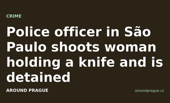 Police officer in São Paulo shoots woman holding a knife and is detained