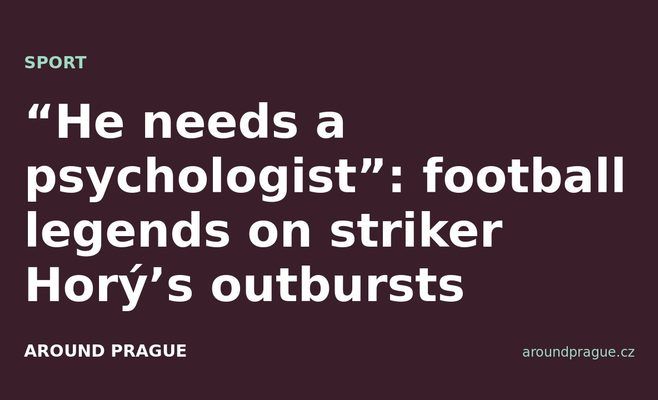 “He needs a psychologist”: football legends on striker Horý’s outbursts