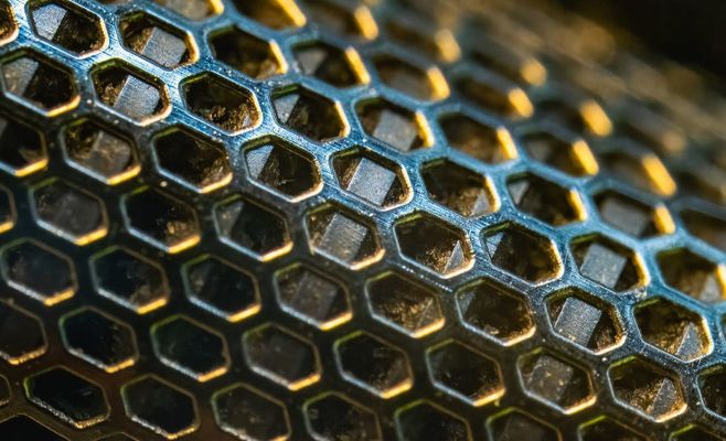 A 3D-Printed Honeycomb Taught Its Own Vibrations to Fall Into Step