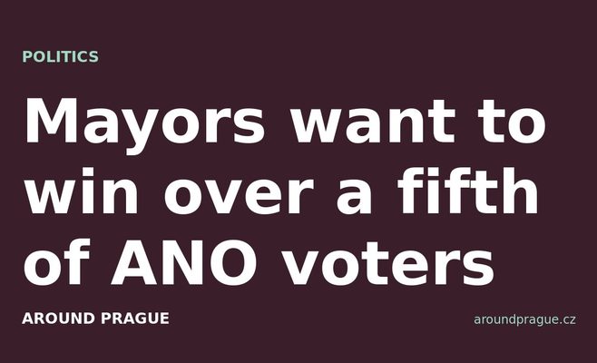Mayors want to win over a fifth of ANO voters