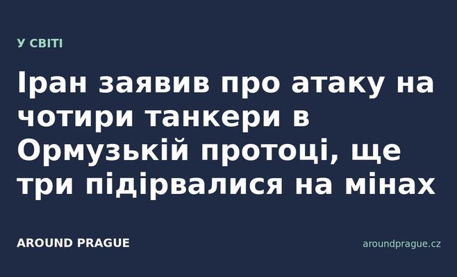 Іран заявив про атаку на чотири танкери в Ормузькій протоці, ще три підірвалися на мінах