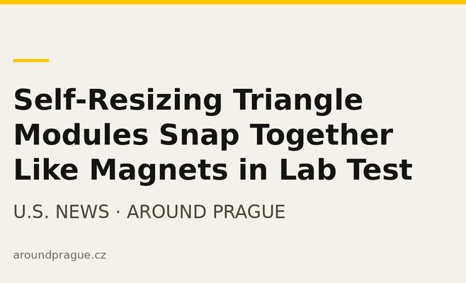 Self-Resizing Triangle Modules Snap Together Like Magnets in Lab Test
