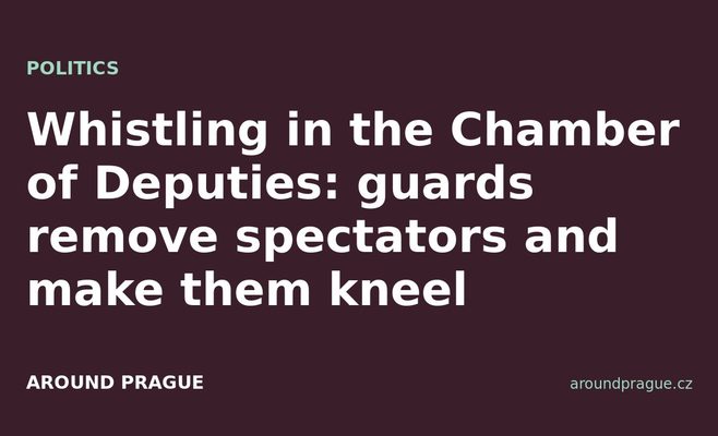 Whistling in the Chamber of Deputies: guards remove spectators and make them kneel