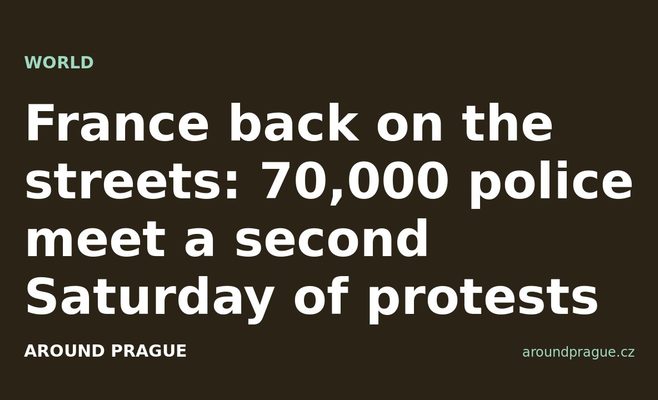 France back on the streets: 70,000 police meet a second Saturday of protests