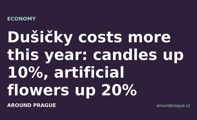 Dušičky costs more this year: candles up 10%, artificial flowers up 20%