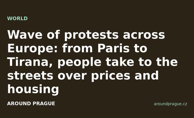 Wave of protests across Europe: from Paris to Tirana, people take to the streets over prices and housing
