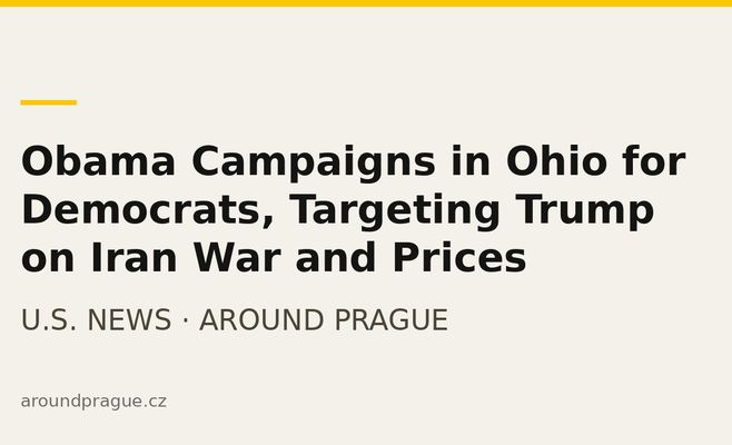 Obama Campaigns in Ohio for Democrats, Targeting Trump on Iran War and Prices