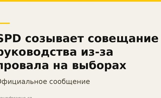 SPD скликає нараду керівництва через провал на виборах