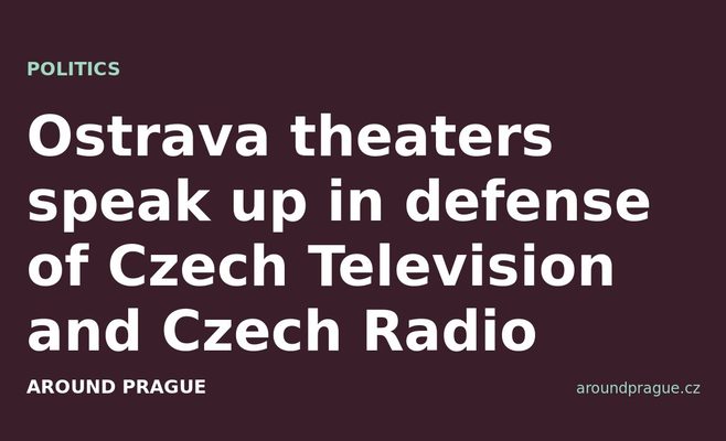 Ostrava theaters speak up in defense of Czech Television and Czech Radio