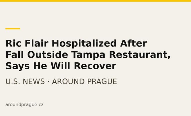 Ric Flair Hospitalized After Fall Outside Tampa Restaurant, Says He Will Recover