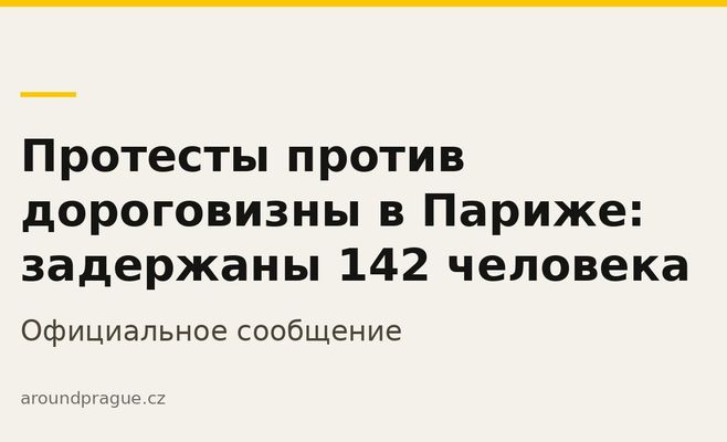 Протесты против дороговизны в Париже: задержаны 142 человека