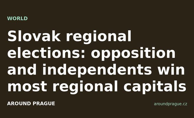 Slovak regional elections: opposition and independents win most regional capitals