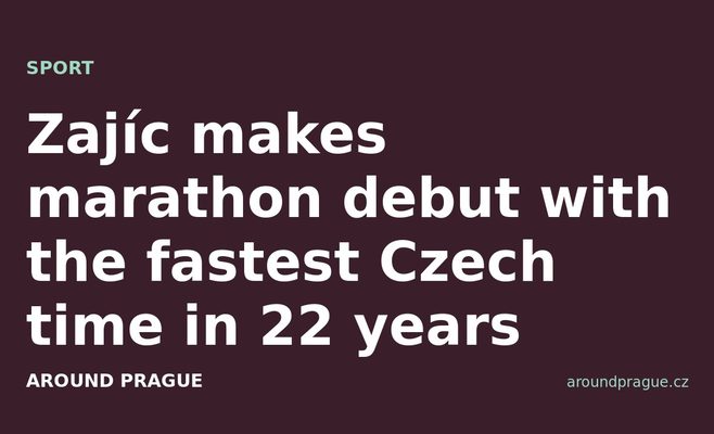 Zajíc makes marathon debut with the fastest Czech time in 22 years