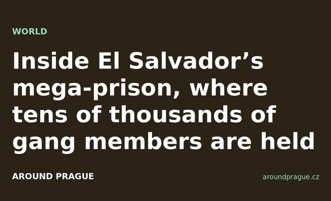 Inside El Salvador’s mega-prison, where tens of thousands of gang members are held