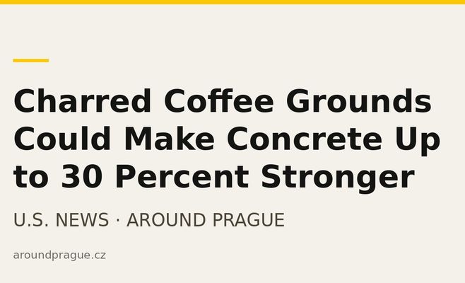 Charred Coffee Grounds Could Make Concrete Up to 30 Percent Stronger