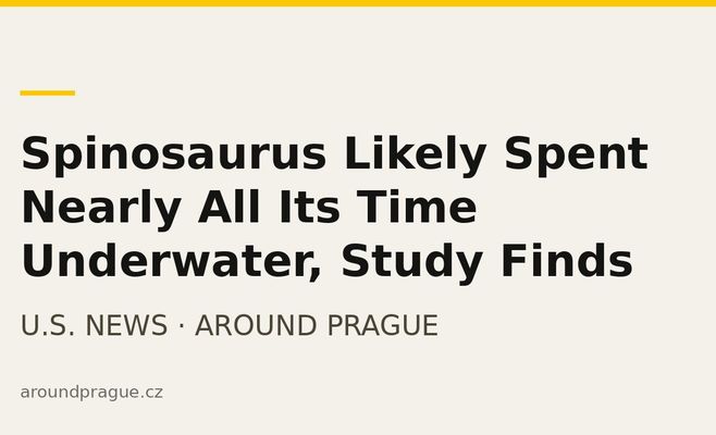 Spinosaurus Likely Spent Nearly All Its Time Underwater, Study Finds