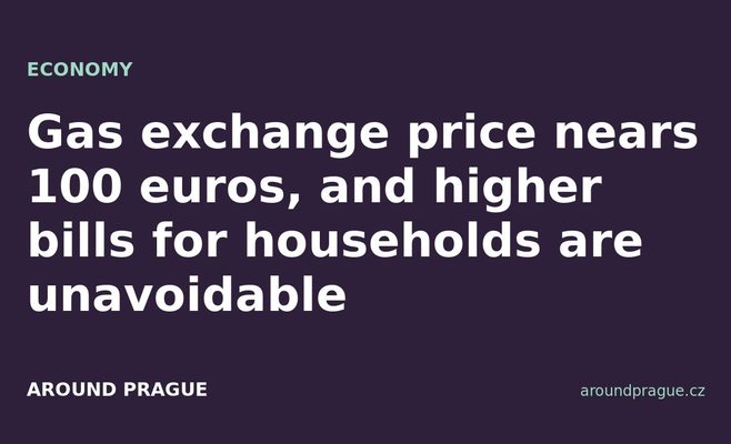 Gas exchange price nears 100 euros, and higher bills for households are unavoidable