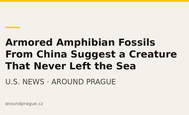 Armored Amphibian Fossils From China Suggest a Creature That Never Left the Sea