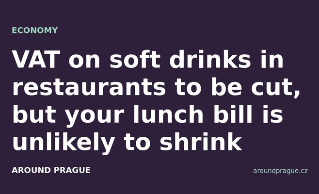 VAT on soft drinks in restaurants to be cut, but your lunch bill is unlikely to shrink