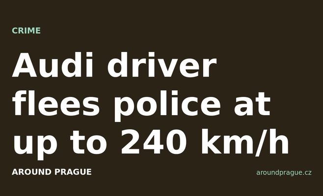 Audi driver flees police at up to 240 km/h