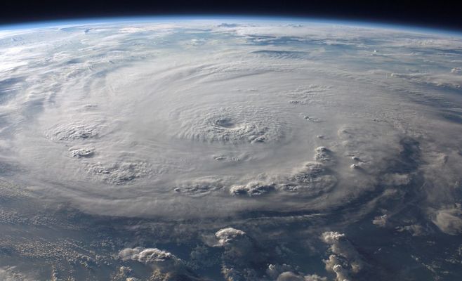 Satellite Photo Shows Two Hurricanes Side by Side Like a Pair of Eyes Staring Into Space
