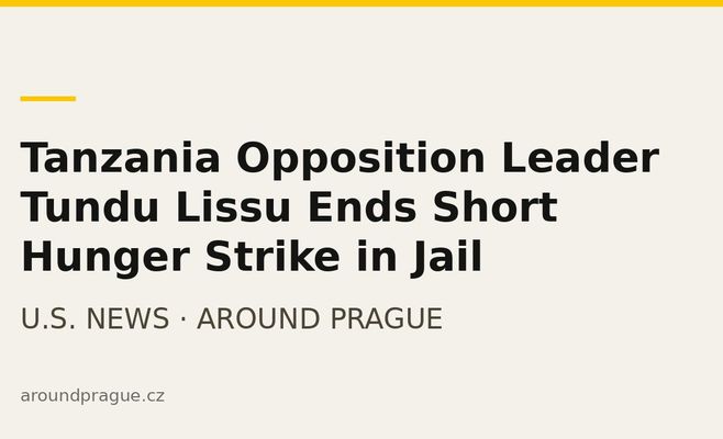 Tanzania Opposition Leader Tundu Lissu Ends Short Hunger Strike in Jail