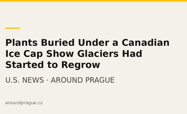 Plants Buried Under a Canadian Ice Cap Show Glaciers Had Started to Regrow