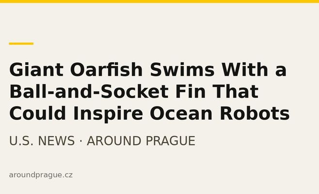 Giant Oarfish Swims With a Ball-and-Socket Fin That Could Inspire Ocean Robots